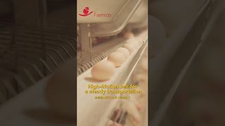 Farmrob | جمع آوری تخم مرغ پایدار با ضریب شکست 0.2% #مرحله مرغداری #مرغ #محصولات کارخانه